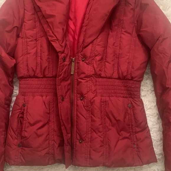 Y2K Red Corset Puffer Coat - Picture 5 of 6